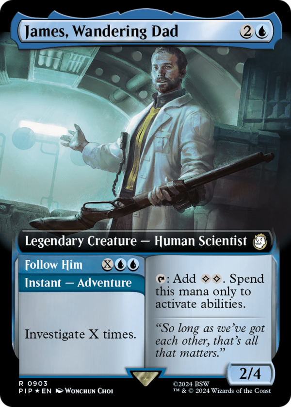 James, Wandering Dad    Follow Him (Extended Art) (Surge Foil) [Fallout] Discount