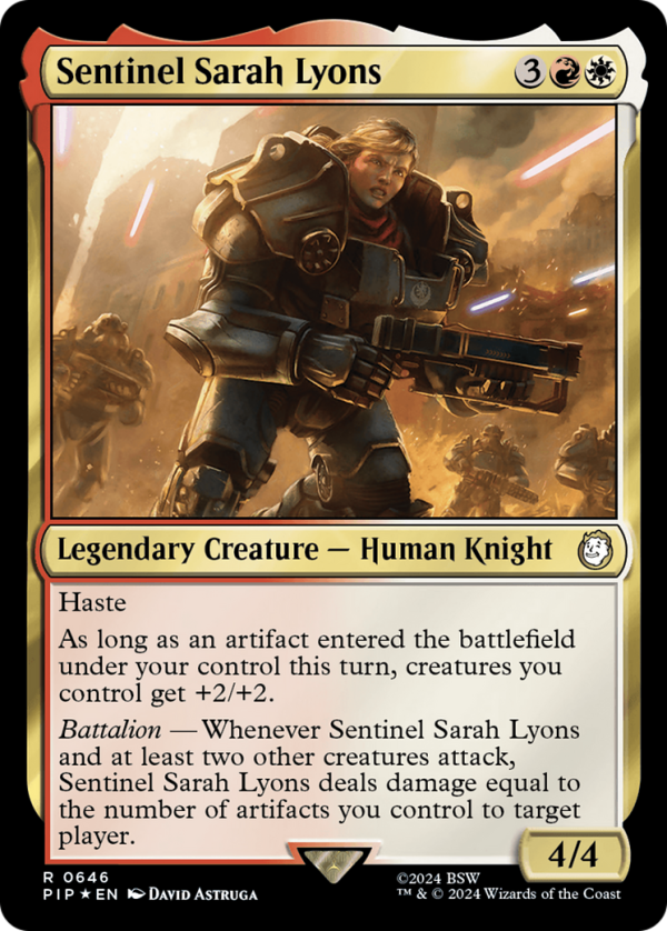 Sentinel Sarah Lyons (Surge Foil) [Fallout] Cheap