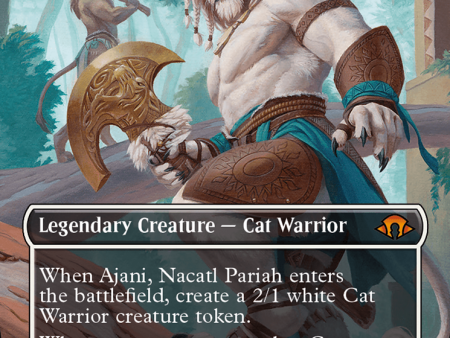 Ajani, Nacatl Pariah    Ajani, Nacatl Avenger (Borderless) [Modern Horizons 3] Online Hot Sale