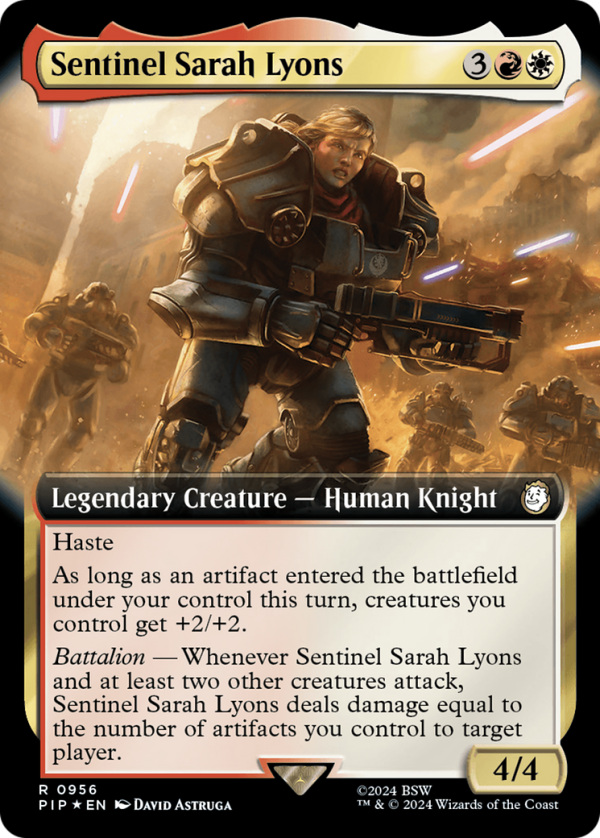 Sentinel Sarah Lyons (Extended Art) (Surge Foil) [Fallout] For Cheap