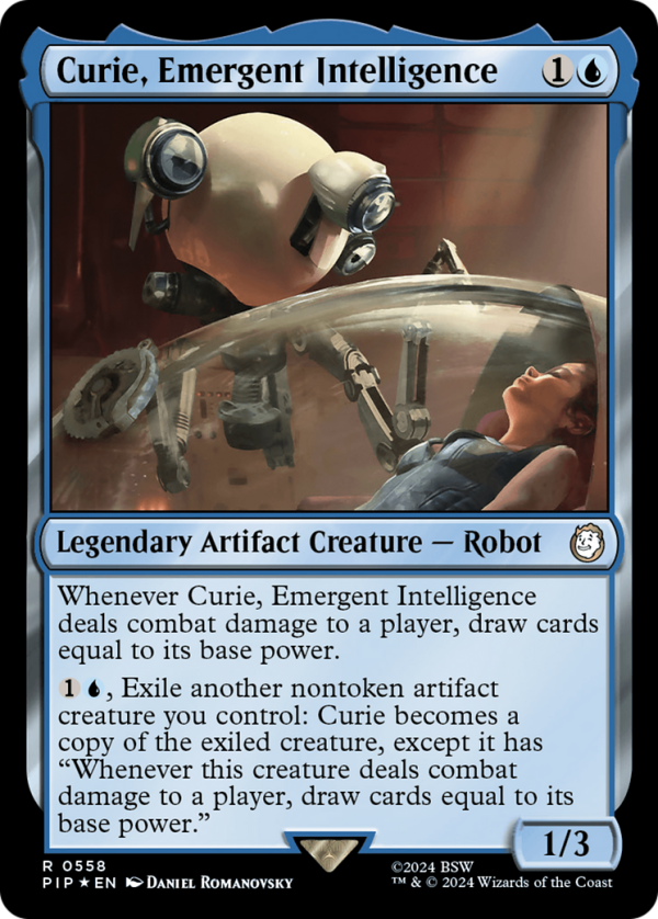 Curie, Emergent Intelligence (Surge Foil) [Fallout] on Sale