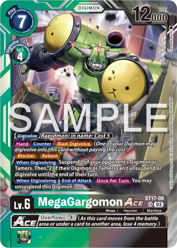 MegaGargomon Ace [ST17-08] [Starter Deck: Double Typhoon Advanced Deck Set] on Sale