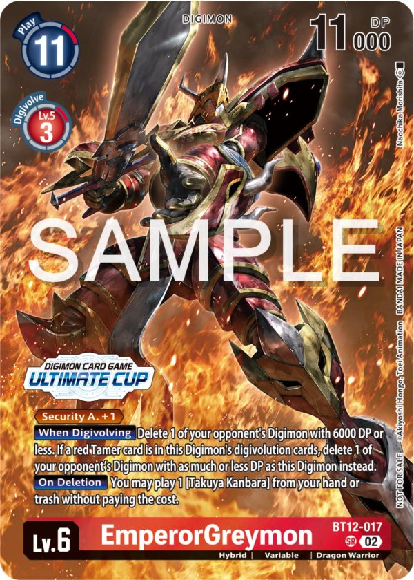 EmperorGreymon [BT12-017] (Ultimate Cup 2024) [Across Time Promos] Cheap