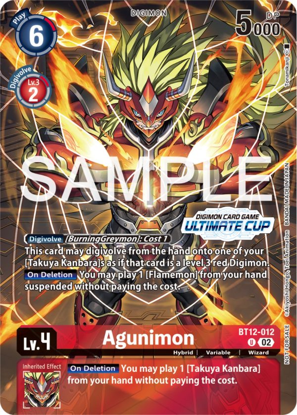 Agunimon [BT12-012] (Ultimate Cup 2024) [Across Time Promos] For Sale