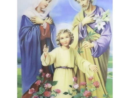 Holy Family - 3D Lenticular Poster - 12x16 Print - New Discount