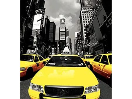 New York City Cabs - 3D Lenticular Poster - 12x16 Print - New Hot on Sale