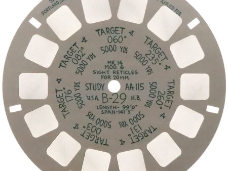 AA-115 - Military Range Estimation Study Reel - Boeing B-29 Superfortress- naval aviation reel - vintage Supply