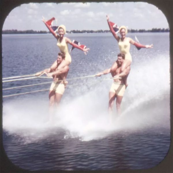 Cypress Gardens - Water Ski Show - View-Master 3 Reel Packet - vintage - A967-G1B Online now