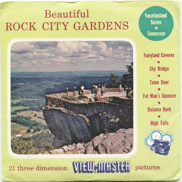 Beautiful Rock City Gardens - View-Master 3 Reel Packet - 1956 - vintage - 325-A,B,C-S3 Supply