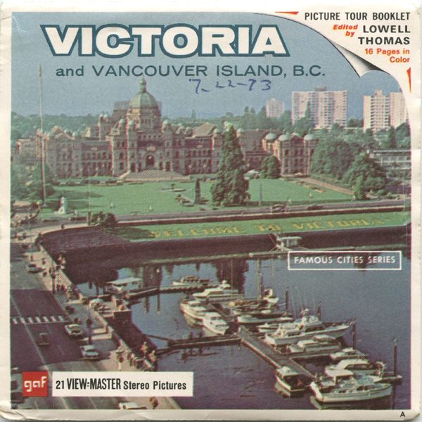 Victoria and Vancouver Island, B.C. - View-Master 3 Reel Packet - vintage - A015-G1A Fashion