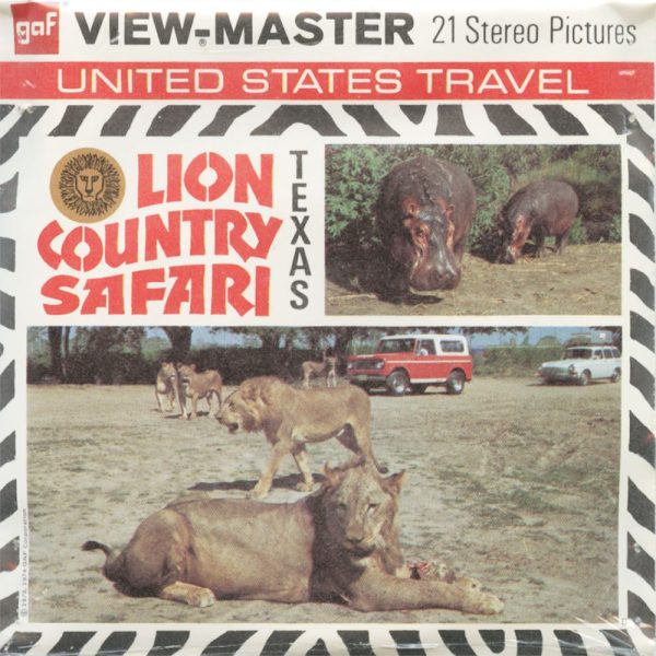 Lion Country Safari - Texas - View-Master 3 Reel Packet - vintage - A409-G3B Discount