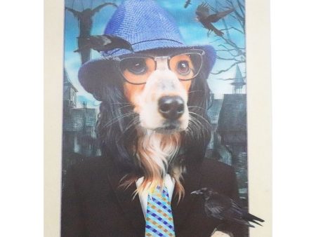 Dog with suit and hat - 3D Lenticular Poster - 12x16 Print - New Supply