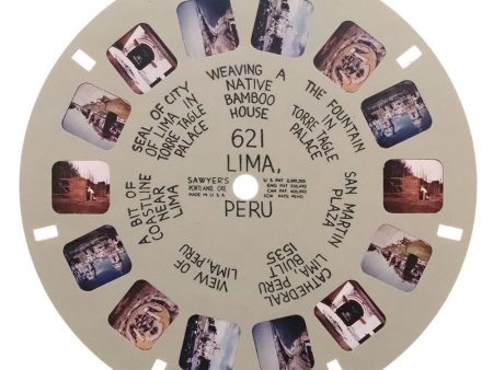 Lima Peru - View-Master Hand-Lettered Reel - vintage - (HL-621n) Discount