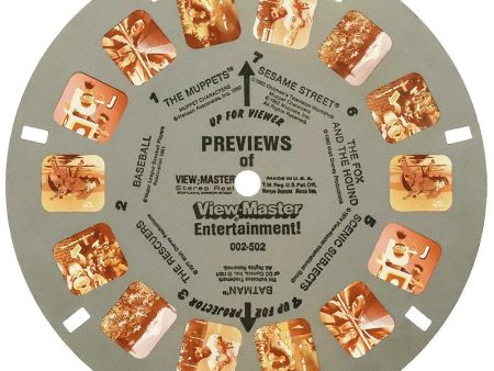 1982- Previews of View-Master Entertainment! - Demonstration Reel - View-Master Single Reel - vintage - (002-502) Sale