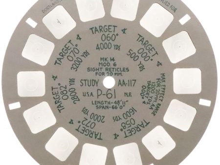 AA-117 - Military Range Estimation Study Reel - Northrop P-61 - naval aviation reel - vintage Online Hot Sale