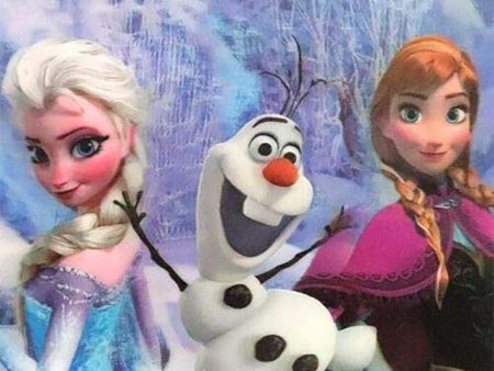 Frozen - Ana, Elsa, Olaf - 3D Lenticular Poster - 16 x 16 Print - New Online Hot Sale