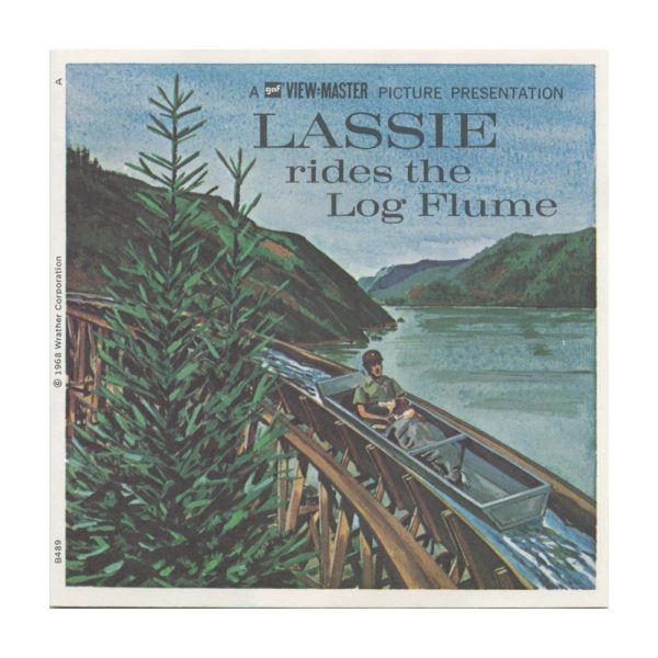 Lassie Rides the Log Flume - View-Master 3 Reel Packet - vintage - B489-G3A Cheap