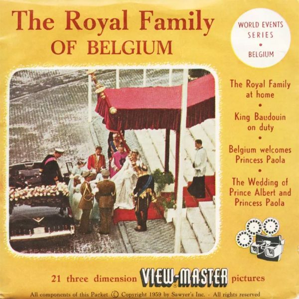 The Royal Family of Belgium - View-Master 3 Reel Packet - vintage - 1976-A,B,C-BS3 Hot on Sale