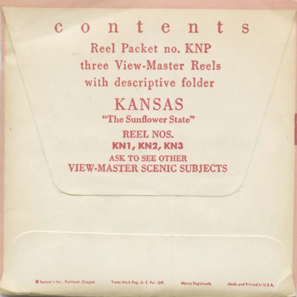 Kansas - View-Master 3 Reel Packet - vintage - KN-1,2,3-S1 Online Sale