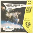 New York World s Fair - Night Scenes & Amusement Area - View-Master 3 Reel Packet - 1964 - vintage - A672-S6 Online Sale