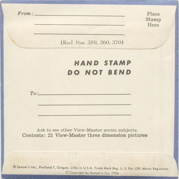 White Mountains of New Hampshire - View-Master 3 Reel Packet - 1956 - vintage - 259,260,270-S3 Online now