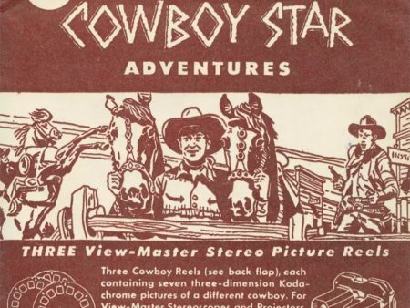 Cowboy Star Adventures - View-Master 3 Reel Packet - vintage - 946,951,956-S1 Fashion