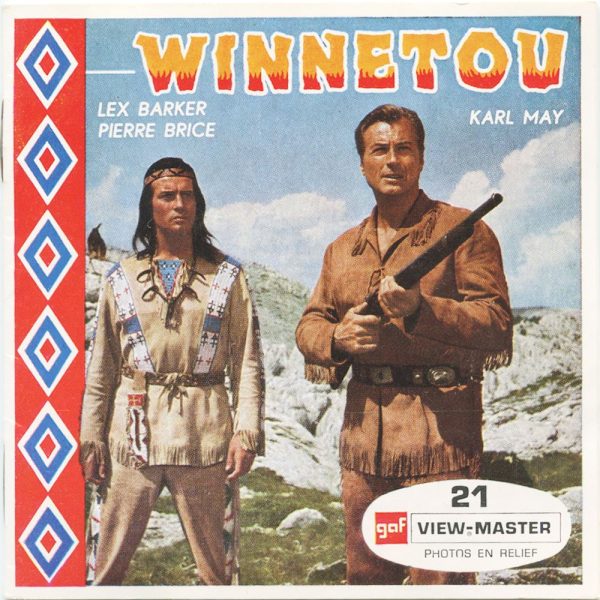 Winnetou - View-Master 3 Reel Packet - 1965 - vintage - B731-F-BG3 Online Sale