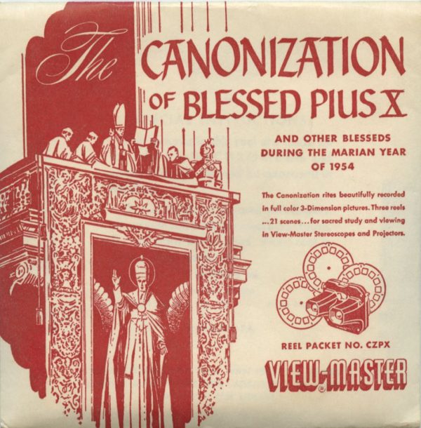 Canonization of Blessed Pius X - View-Master 3 Reel Packet - vintage - 410-A,B,C-S1 Online now