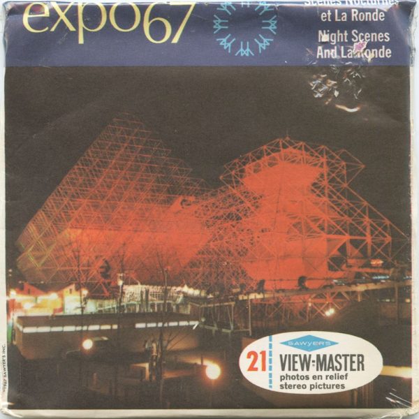 Expo67 - Montreal Canada - View-Master 3 Reel Packet - 1967 - vintage - A074-S6A For Discount