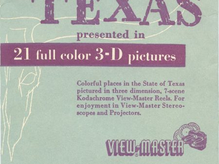 Texas - View-Master 3 Reel Packet - vintage - TX-1,2,3-S1 Online Hot Sale