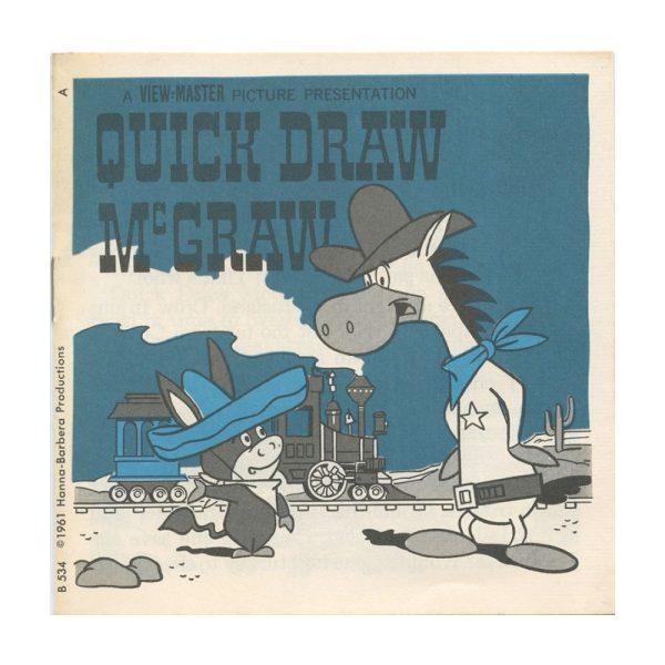 Quick-Draw McGraw - View-Master 3 Reel Packet - vintage - B534-G1A Hot on Sale