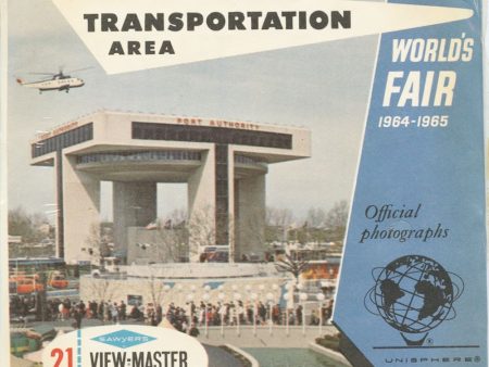 New York World s Fair - Transportation Area - View-Master 3 Reel Packet - 1964 - vintage - A676-S6 on Sale