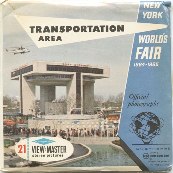 New York World s Fair - Transportation Area - View-Master 3 Reel Packet - 1964 - vintage - A676-S6 on Sale