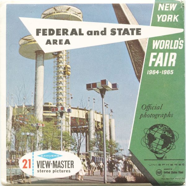 New York World s Fair - Federal and State Area - View-Master 3 Reel Packet - 1964-65 - vintage - A674-S6 on Sale