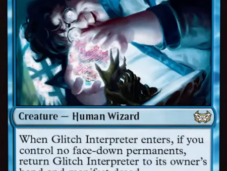 Glitch Interpreter (Extended Art) [Duskmourn: House of Horror Commander] For Discount