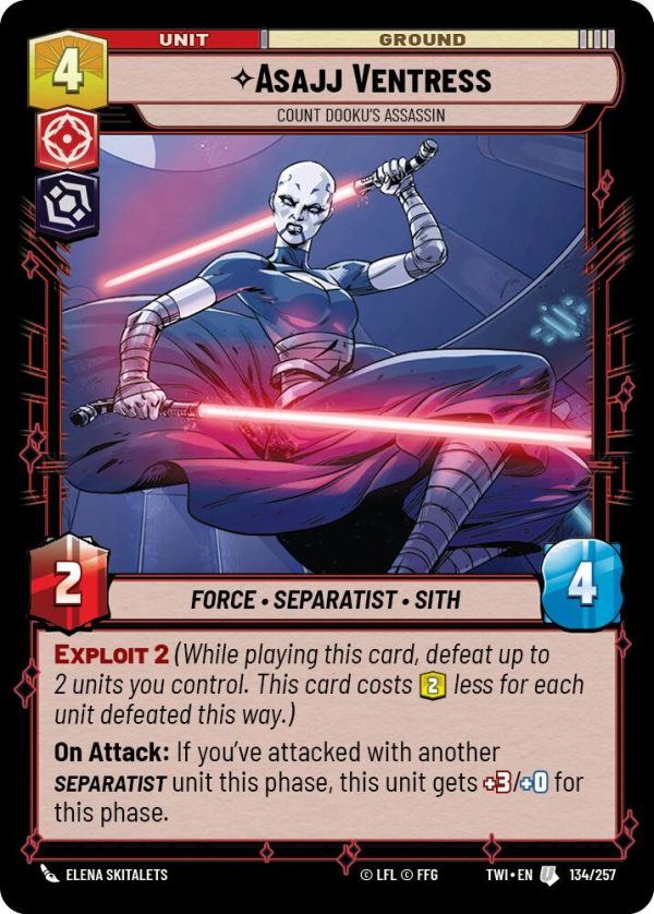 Asajj Ventress - Count Dooku s Assassin (134 257) [Twilight of the Republic] Cheap