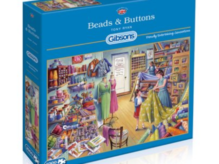 Puzzle - Gibsons - Beads & Buttons (1000 Pieces) Discount