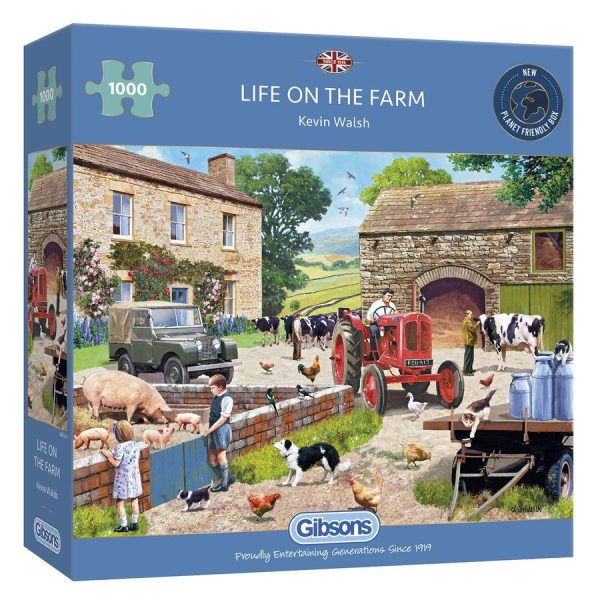 Puzzle - Gibsons - Life on the Farm (1000 Pieces) For Cheap