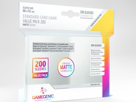 Gamegenic - Standard Value Pack Matte Sleeves (200ct) For Discount