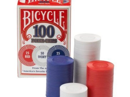 Bicycle - Plastic Poker Chips (100) Cheap