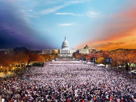 Puzzle - 4D Cityscape - Stephen Wilkes Inauguration, Washington DC, Day to Night (1000 Pieces) Hot on Sale