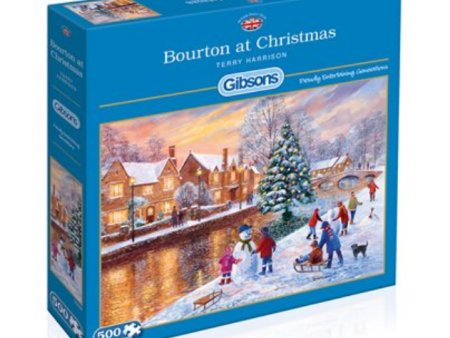 Puzzle - Gibsons - Bourton at Christmas (500 Pieces) Online Sale