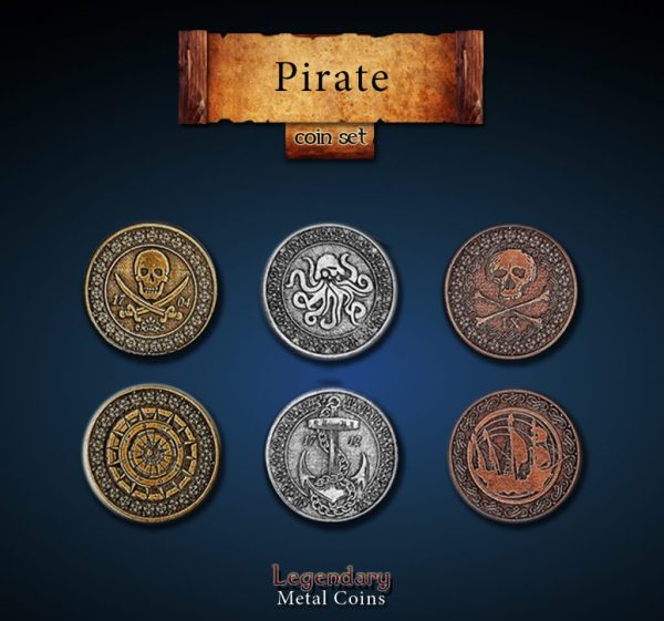 Legendary Metal Coins: Season 1 - Pirate Coin Set (24 pcs) For Cheap