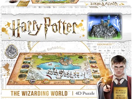 Puzzle - 4D Cityscape - Harry Potter: The Wizarding World (892 Pieces) Online Hot Sale