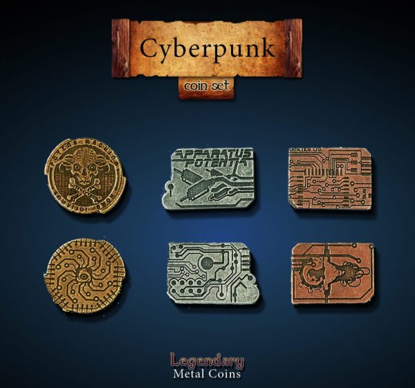 Legendary Metal Coins: Season 2 - Cyberpunk Coin Set (24 pcs) For Cheap