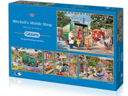 Puzzle - Gibsons - Mitchell s Mobile Shop (4 Puzzles) (500 Pieces) Supply