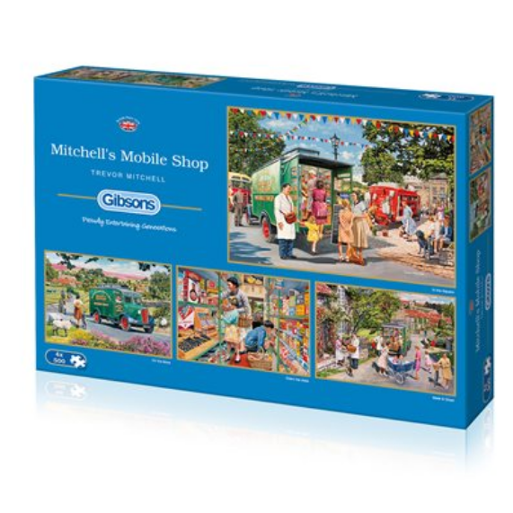 Puzzle - Gibsons - Mitchell s Mobile Shop (4 Puzzles) (500 Pieces) Supply