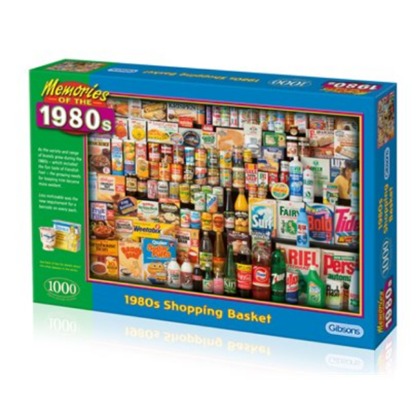 Puzzle - Gibsons - 1980s Shopping Basket (1000 Pieces) Online