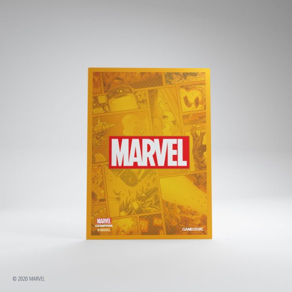 Gamegenic - Marvel Champions Art Sleeves - Marvel Orange (50ct) on Sale