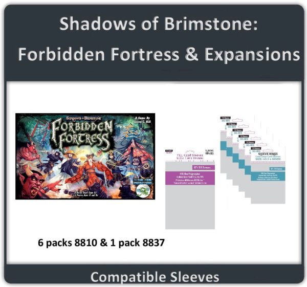 Sleeve Kings - Sleeve Bundle - Shadow of Brimstone: Forbidden Fortress & Expansions Online Sale